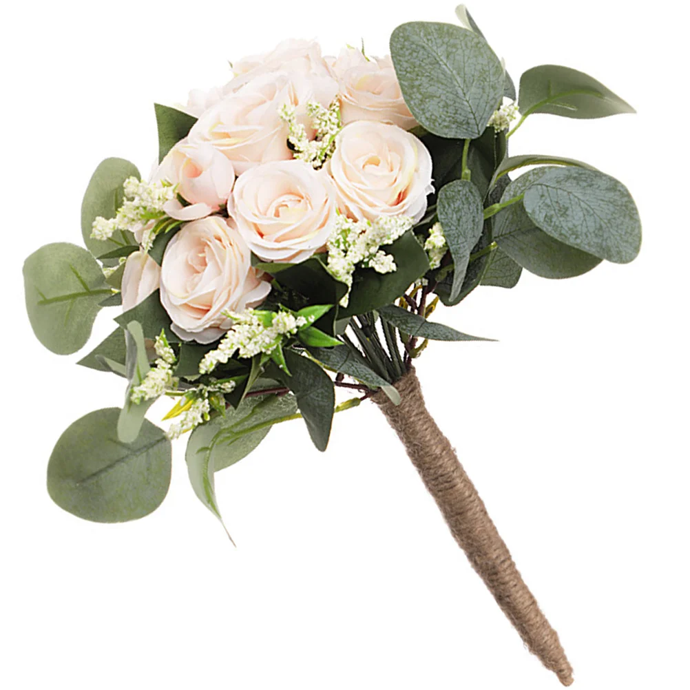 Искусственный букет подружки невесты с цветами в руках свадебные букеты розы для