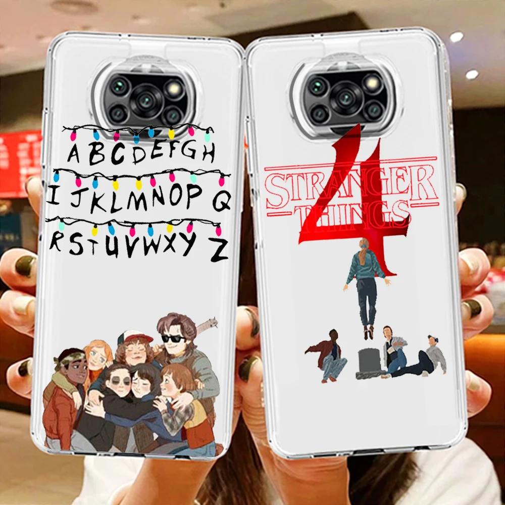 

Hot Stranger Things Season 4 Phone Case For Xiaomi Mi Poco X4 X3 NFC F4 F3 GT M4 M3 M2 X2 F2 F1 Pro C3 5G Civi Transparent TPU