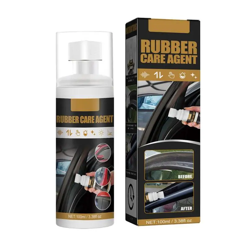 Car Rubber Restorer Portable Repairing Agent Rubber Leather Curing Long Lasting Leather Rubber Dirt Cleaning Agent For Cars