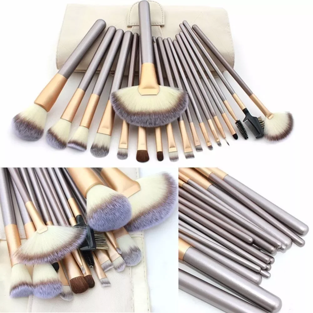 

NEW2022 / 18 / 24pcs Makeup Brush Set Synthetic Professional Makeup Brushes Foundation Powder Blush Eyeliner Brushes Pincel Maqu