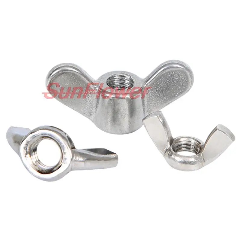 

Гайка ручная особой формы из нержавеющей стали M4M5M6M8 M10M12 M14M16 M18M20M24 304, гайка-бабочка с большими ушками, ОЗУ, гайка-крепление