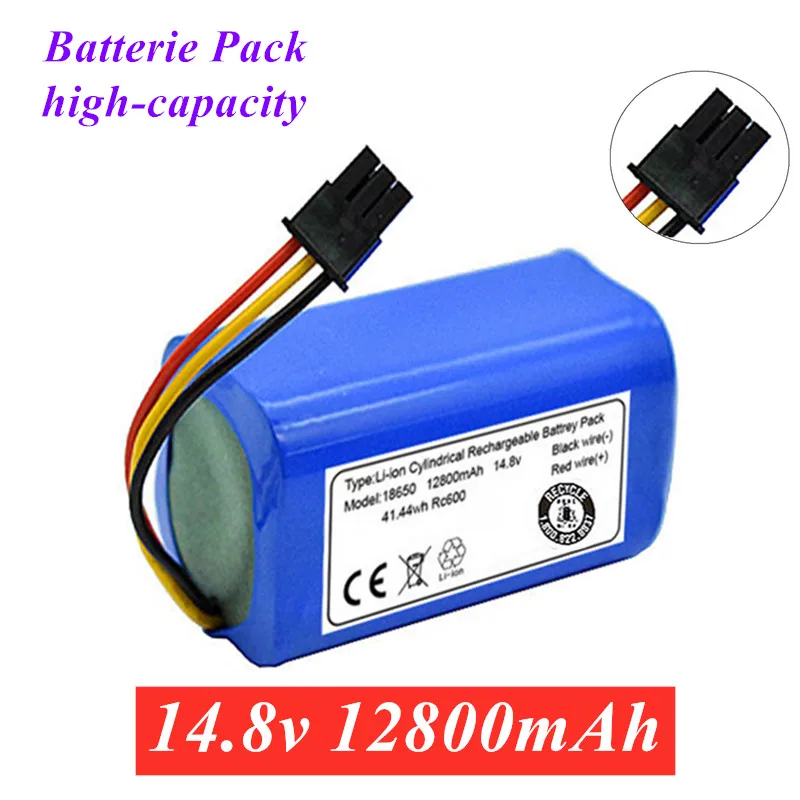 

2022NEW 14,8V12800mah Roboter-staubsauger Batterie Pack für 360S5S7 T90 Robotic StaubsaugerErsatz Batterien Lithium-ion capacity