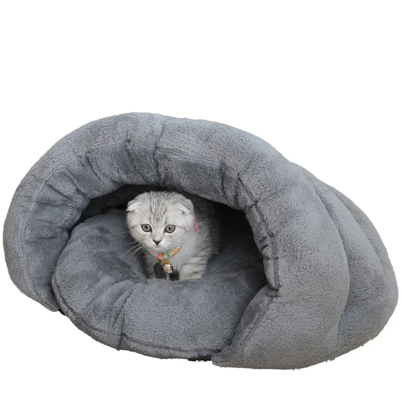 

Удобная осенне-зимняя теплая кровать для глубокого сна, спальный мешок для кошек, товары для домашних животных, палатка, удобная Лежанка, ко...