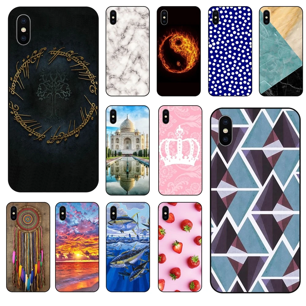 Для iPhone X Низкая цена тигр черный Модный чехол Мягкая задняя крышка для Apple мягкая