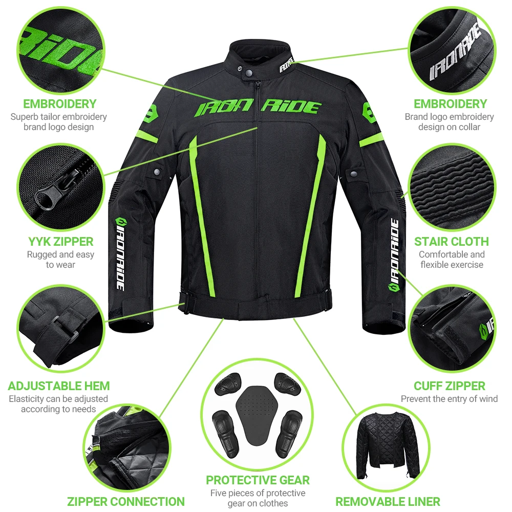 Мотоциклетная одежда Four Seasons теплый байкерский костюм мужская гоночная куртка