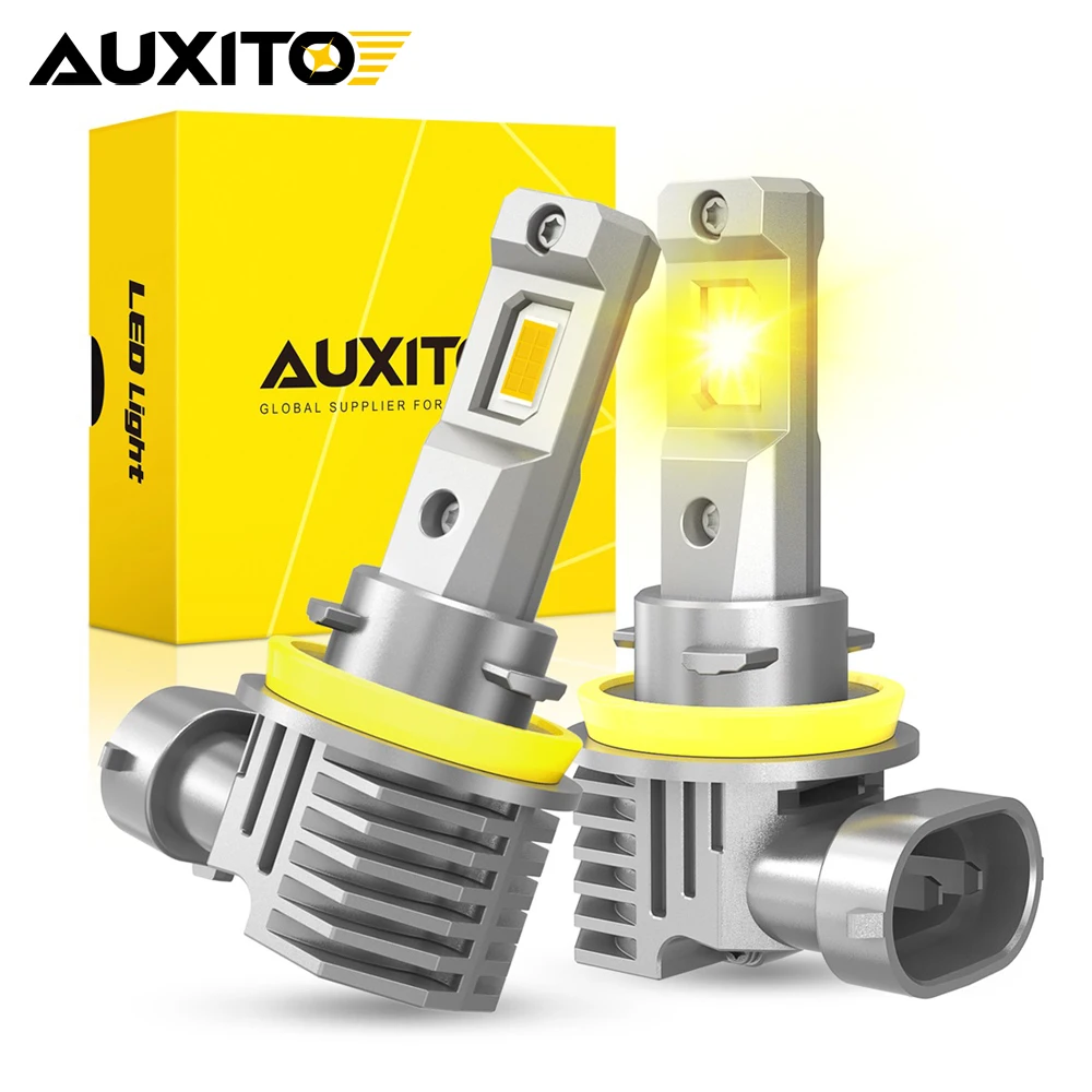 

AUXITO 2 шт. H11 светодиодные противотуманные фары Canbus 3000K желтый H8 H9 H16(JP) 9005 HB3 9006 HB4 светодиодные автомобильные DRL фары дальнего света 6500K белый 12 В