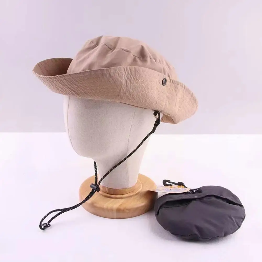 

6color Waterproof Fisherman Hat Women Summer Sun Anti-UV Bucket Camping Foldable Caps Hiking Hat Panama Outdoor Protection F3A3