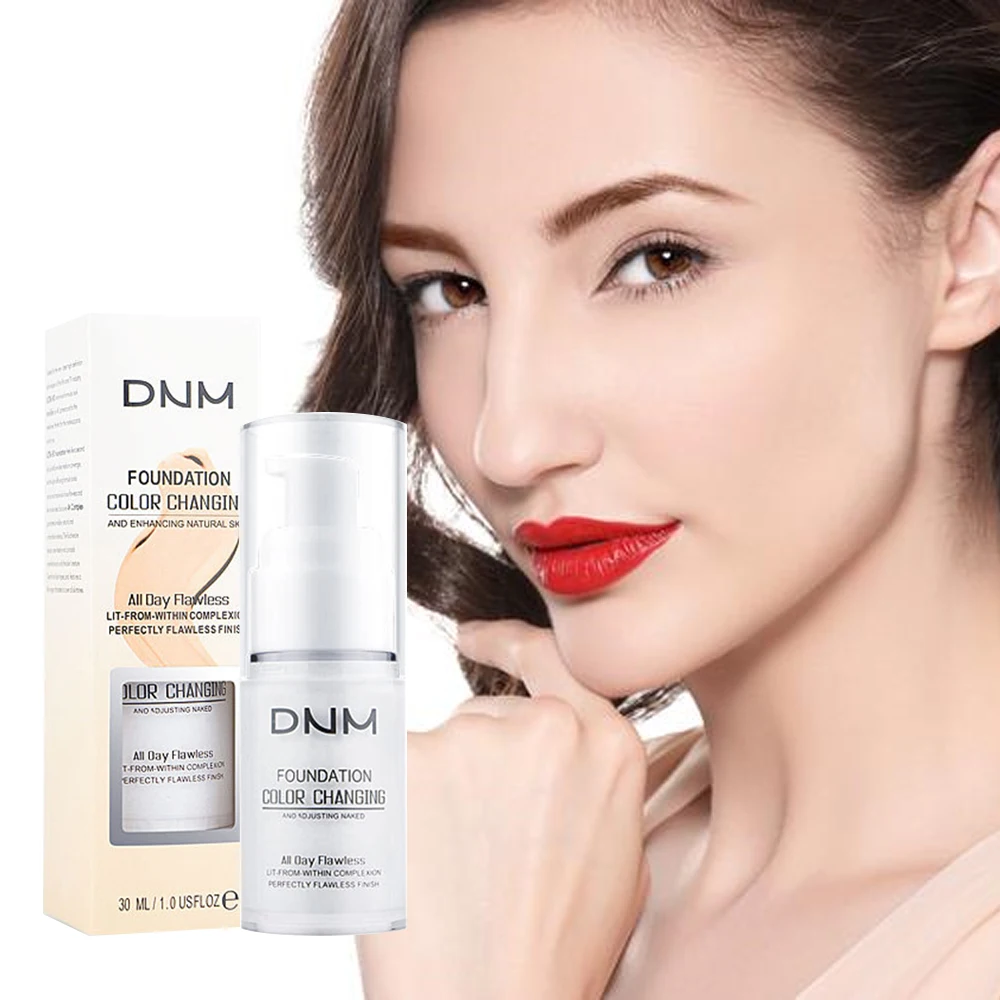 

Color Changing Liquid Foundation Makeup Matte Flawless Liquid Concealer Foundation Cream Concealing Eye Dark Circle BB Cream