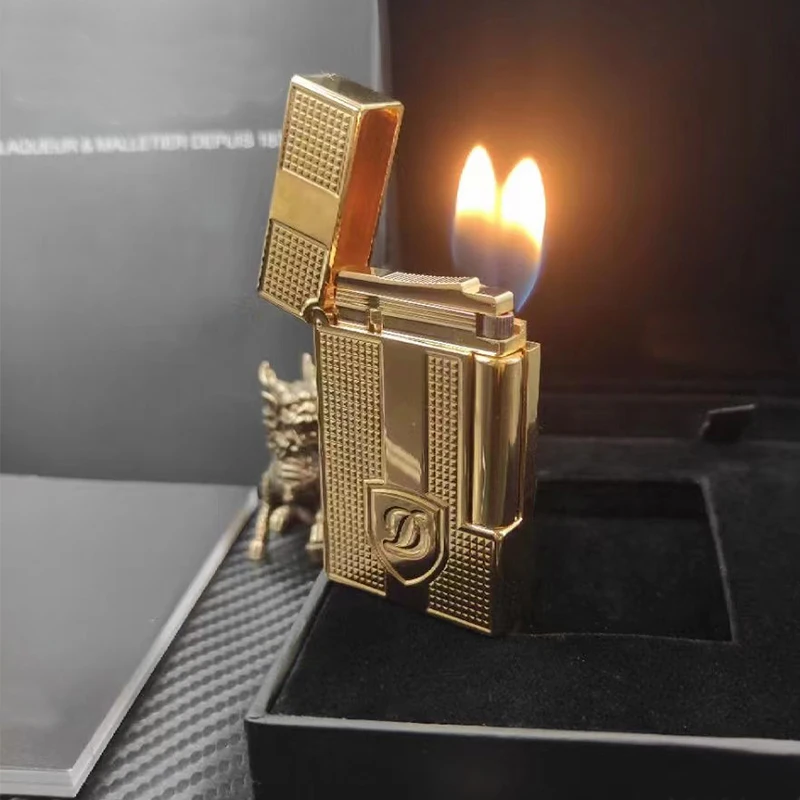 

Легкая Роскошная двухсветильник зная сигарета-Сигара с двойным огнем, сигарета-сигара, газовый светильник, Мужская сигарета с ярким звуком, ветрозащитный подарок для мужчины 027