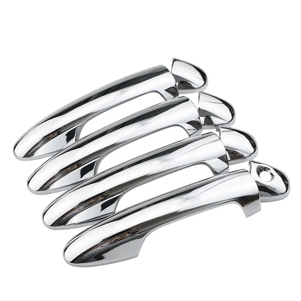 Хромированная накладка на дверную ручку автомобиля декоративная наклейка