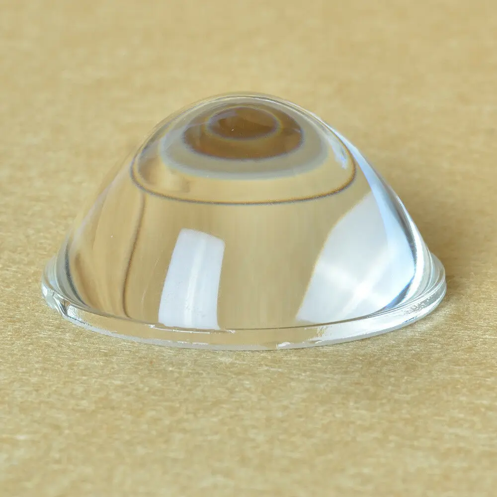 

2PCS Diameter 52mm Height 25.5MM Convex Lens Optical Glass Lens Flashlight Lens Optical Plano Convex Glass Lens for Lamp Light