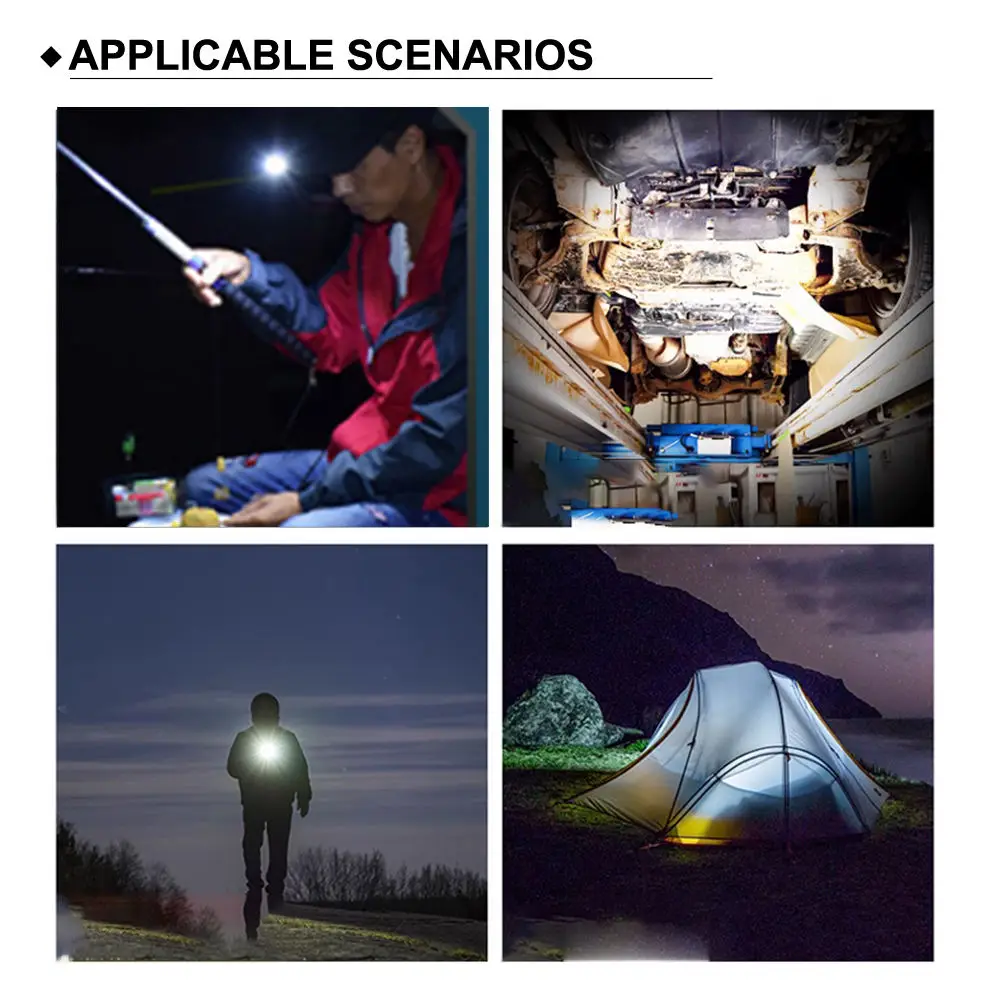 Светодиодный мини-фонарик двойная яркая портативная экстренная лампа для