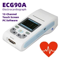 contec 12 channel ecgekg 90a machine electrocardiograph pc software touch screen ecg90a