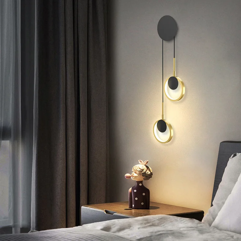 

Bedroom Decoration Intereior Wall Light Living Room Wall Decor Art led Lights Warm LED Bedside Lamp TV Background Wall Light