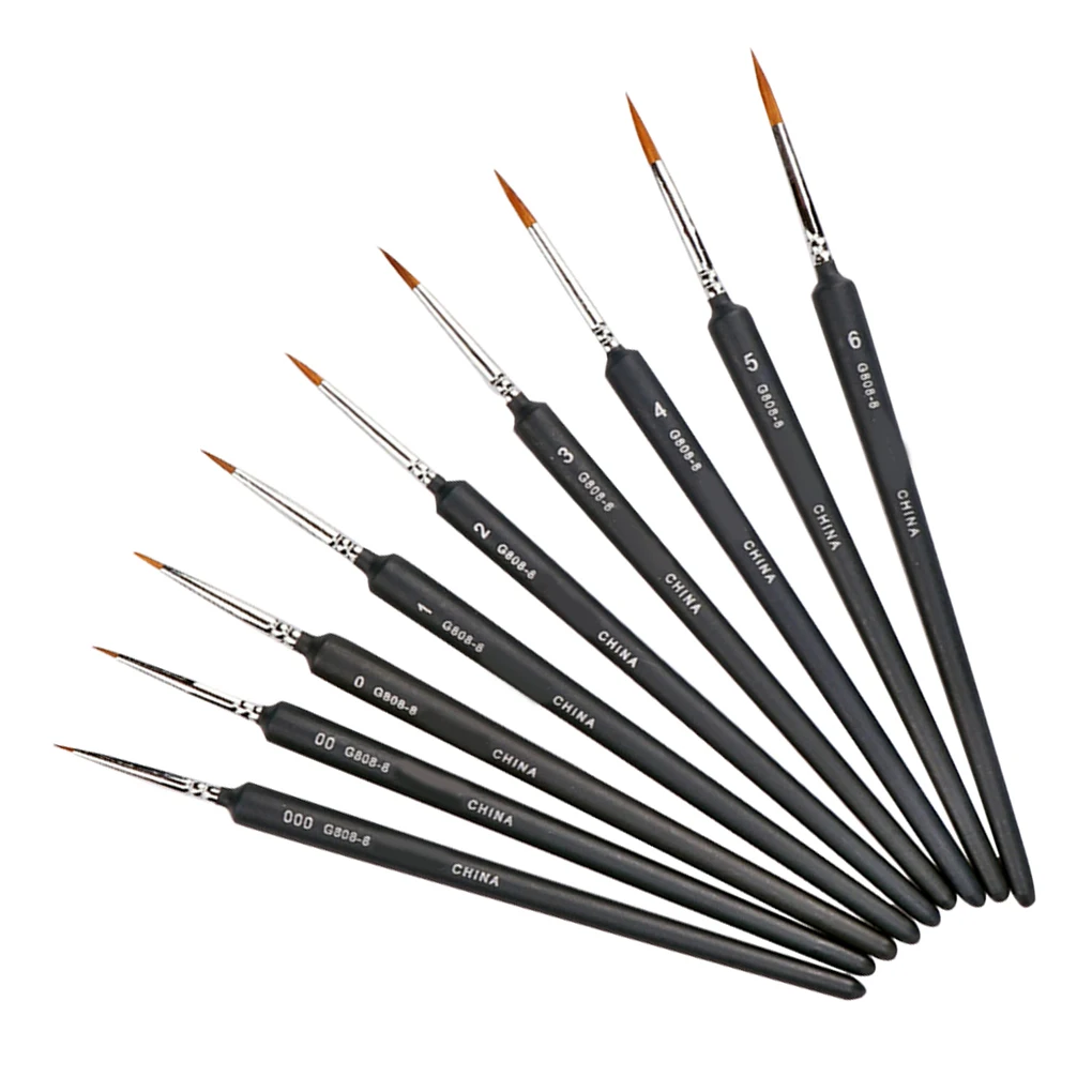 

9pcs Hook Line Pen Set Watercolor Painting Brush Pen Drawing Art Supplies Tools