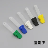10pcslot plastic badge clip for credentials card holder accessories snap strap tag badg id sleeve wholesale metal clamp lanyard
