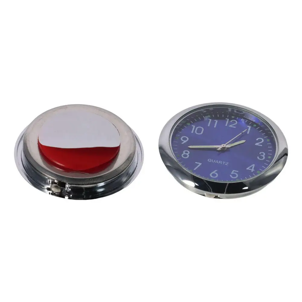 Мини-круглые часы белые черные синие для деталей приборной панели автомобиля