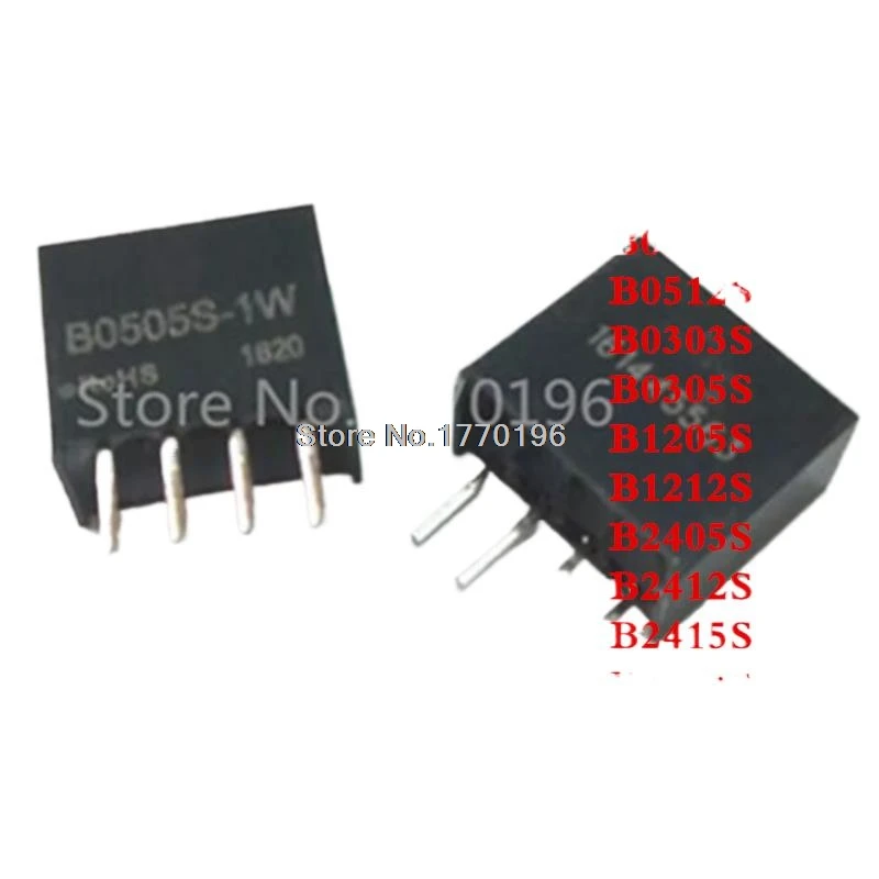 2Pcs B0505S-1WR3 B0505S B0503S B0509S B0512S B0303S B0305S B1205S B1212S B2405S B2412S B2415S b242424s 1W SIP-4