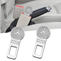 21pcs car styling seat belt buckle extender plug metal lock for mercedes benz cls cla gl r slk amg abcs class car accessories