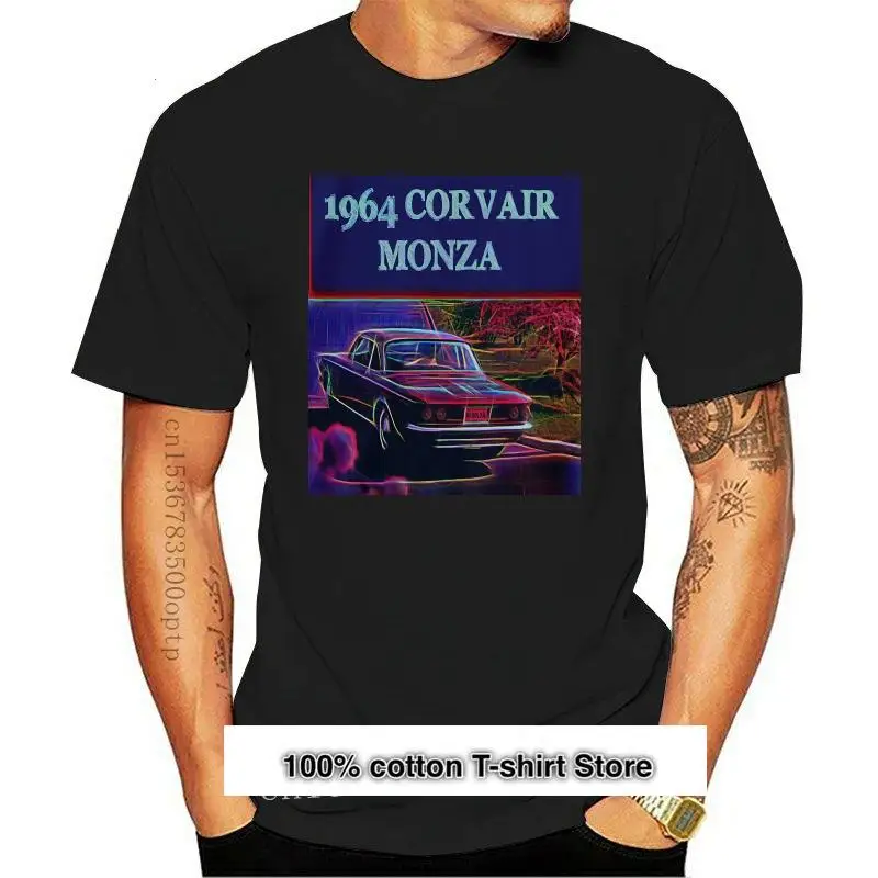 

Camiseta estampada para hombre y mujer, Camiseta de algodón de манга corta 2021 Corvair Monza, camiseta para mujer 1964
