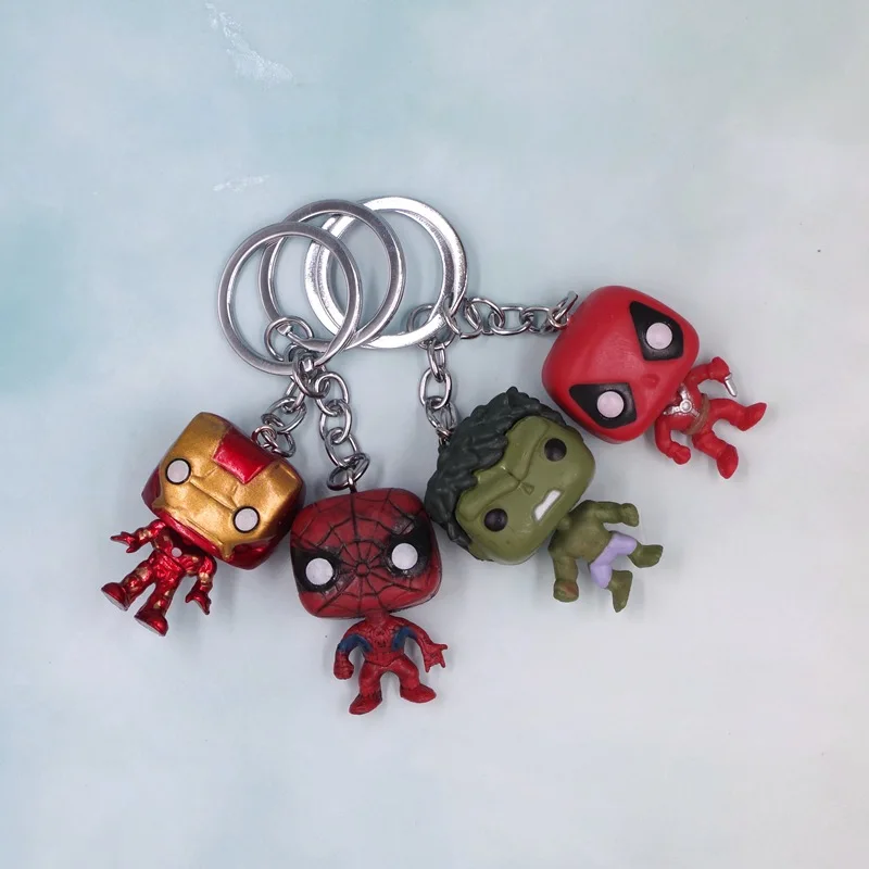 Аниме Фигурка Мстителей Человек-паук Железный человек Халк Капитан Америка