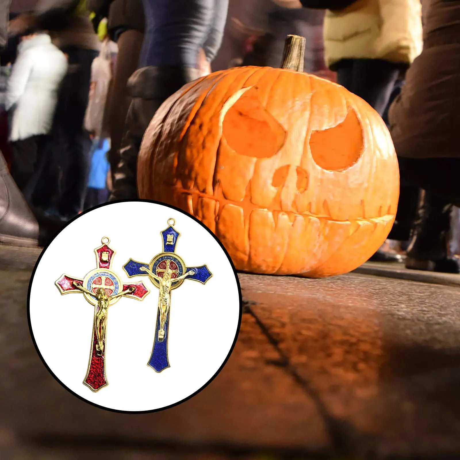 

Metal Wall Crucifix Cross Jesus Religious Saint for Church Xmas Gifts