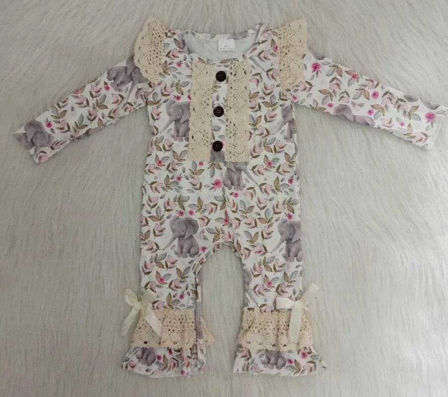 

2022 floral lace romper little girls clothes boutique baby cute clothing fashion clothes children romper