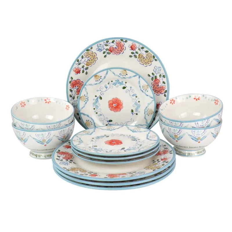 

Anaya 12 Piece Stoneware Dinnerware Set