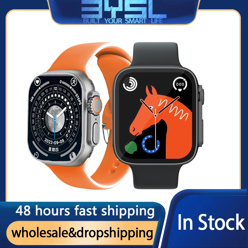 

49mm Smart Watch IP08 Ultra Smartwatch Men Women Heart Rate Bluetooth Call Waterproof Wireless Charging PK DT8 Ultra W68 HW8