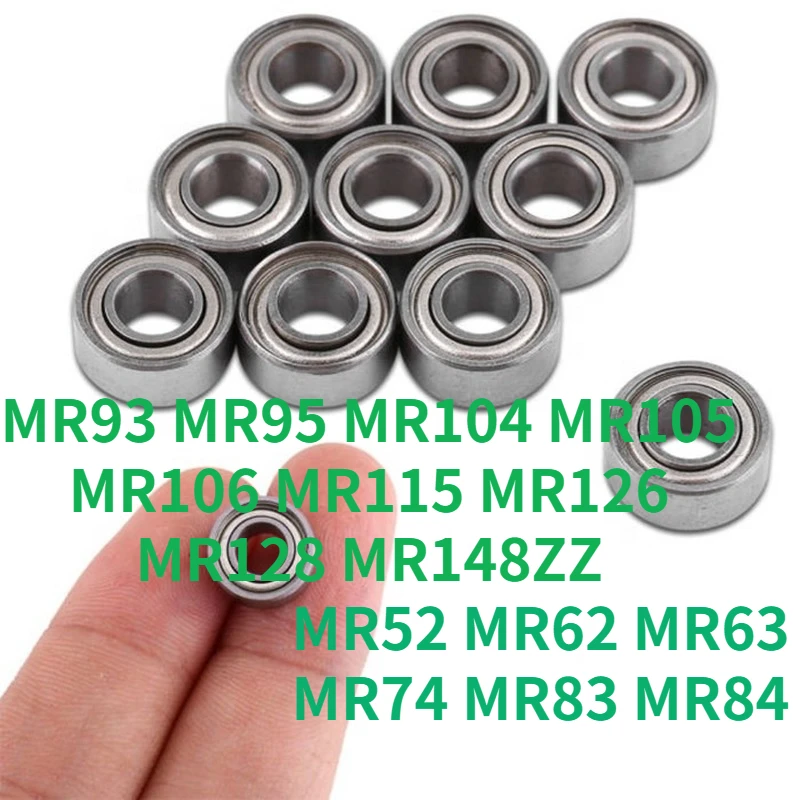 

20pc MR52 MR62 MR63 MR74 MR83 MR84 Mini Miniature Bearing 85 MR93 MR95 MR104 MR105 MR106 MR115 MR126 MR128 MR148ZZ Ball Bearings