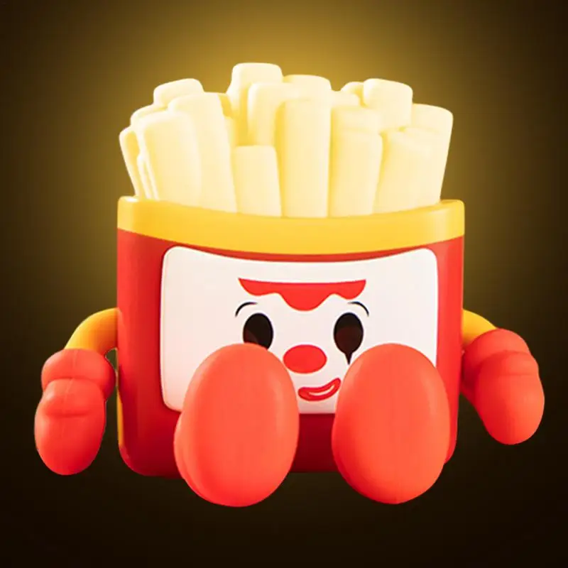 

French Fries Shape Sleeping Night Lights Soft Light Innovative Table Lamp Portable Rechargeable Versatile For Girls Boys Kids