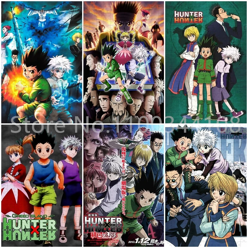

Hunter X Hunter Jigsaw Puzzles 35/300/500/1000 PCS Japan Anime Puzzles for Adults Decompression Toys Animation Fans Room Decor