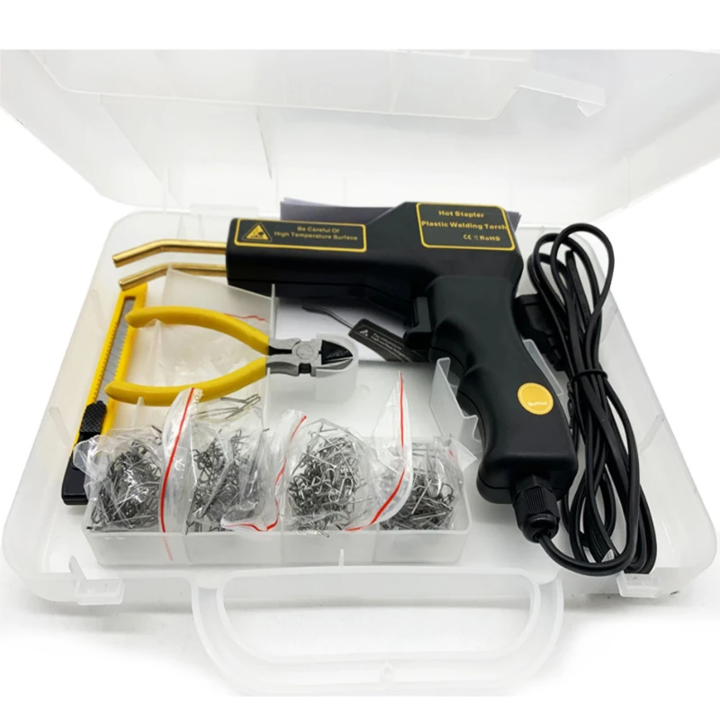 

black Plastic Welding machine Garage Tools Handy Hot Staplers gun PVC Plastic Repairing Machine Car Bumper Repair