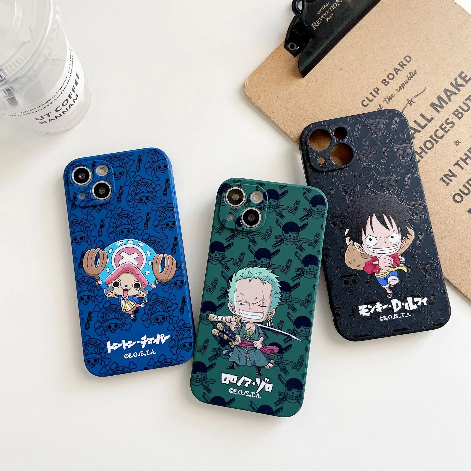 

Q Version of One Piece Phone Case Cover for IPhone 7 8 Plus 11 12 13 Pro X XR XS Max Shockproof Case for IPhone 13 Cases