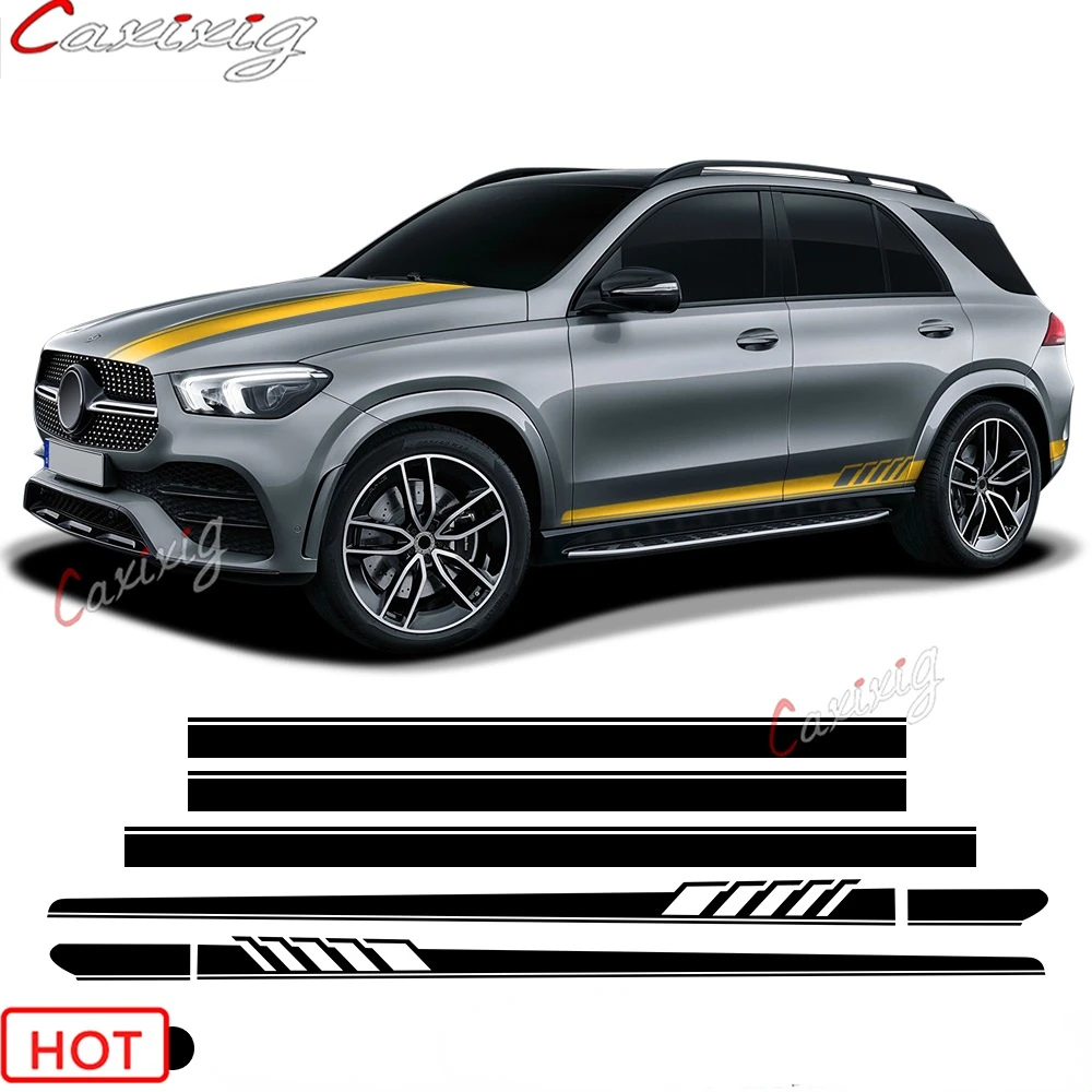 

Edition 1 Stripes Kit Side Skirt Decal For Mercedes Benz GLE GLK ML Class AMG W164 W166 GLE350 GLE400 GLK350 ML350 Accessories