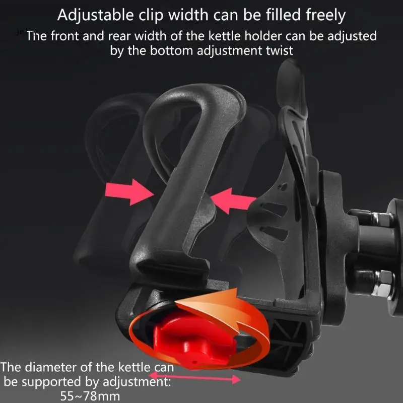 

448C Bike Handlebar Water Bottle Holder Bicycles Bottle Mount Cycling Water Bottle Bracket Motorcycle Drink Holder Mount