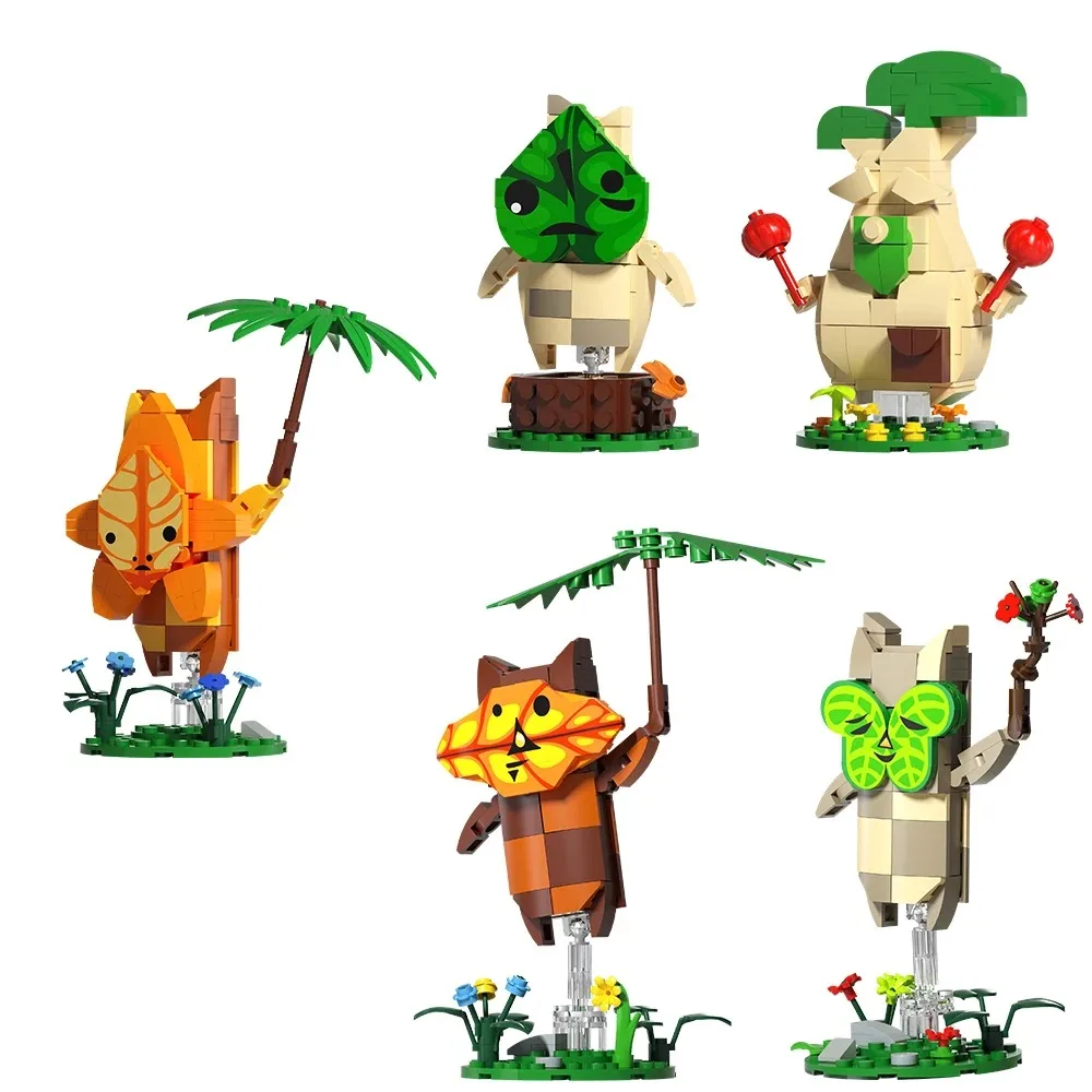 Gobricks Moc Zeldaed Yahaha Korok набор строительных блоков руины Guardian Keglo Seeds игровые фигурки