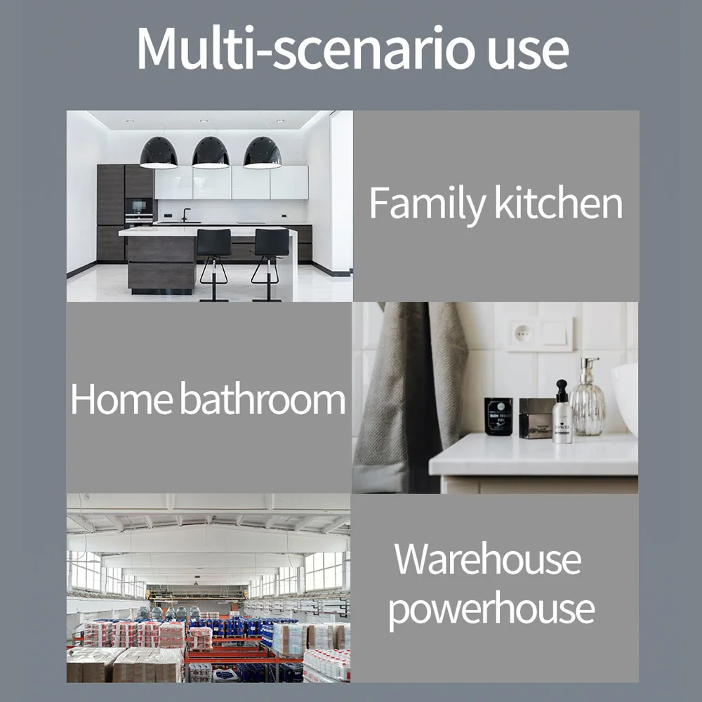 Детектор утечки газа Wi-Fi детектор для дома кухни ванной складов с цветным