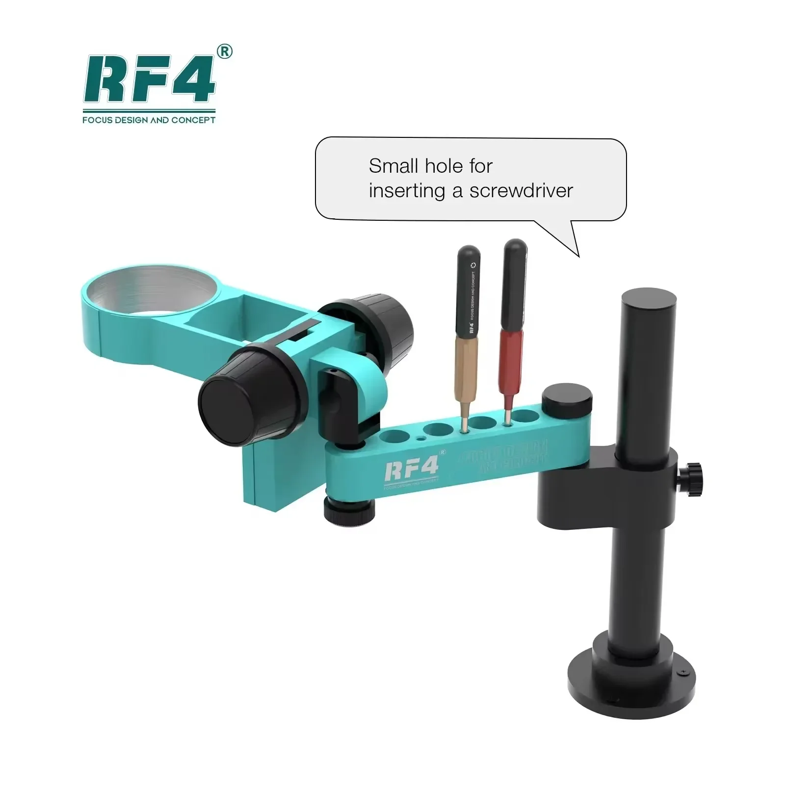 RF4 FO19 360 ° Вращающаяся шарнирная подставка для микроскопа ремонта печатной платы
