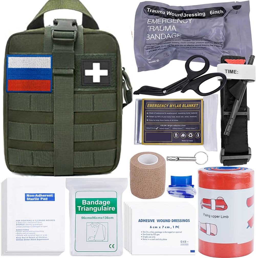аптечка тактическая снаряжение сумка EMT EDC комплект первой помощи набор для