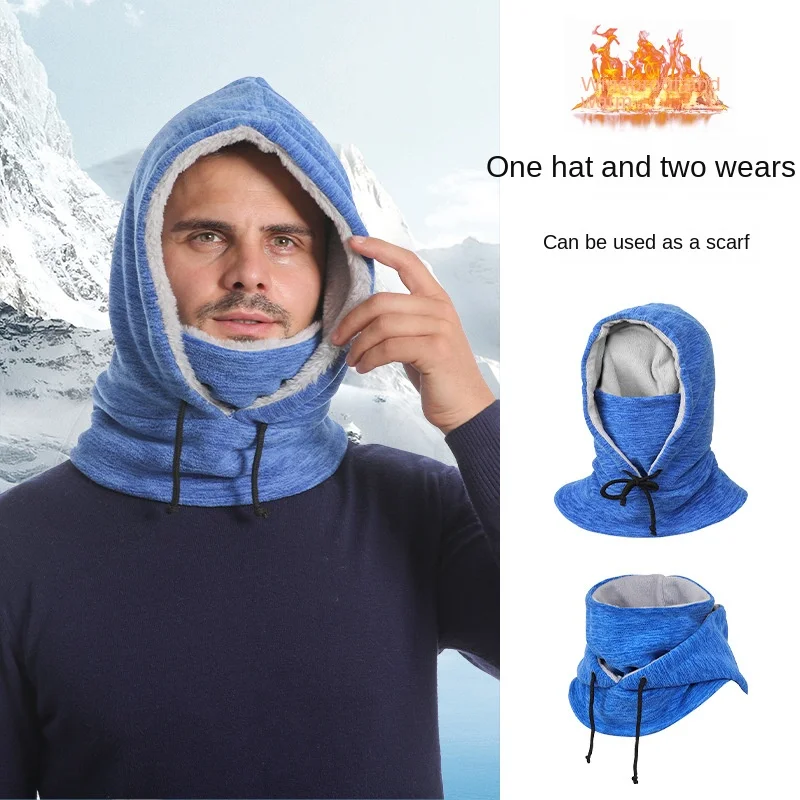 Велосипедная шапка для мужчин и женщин Теплая Флисовая шапка-шейкер с большой