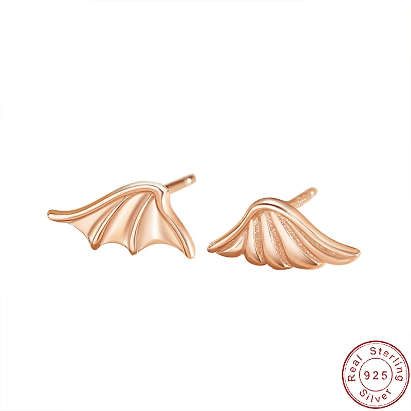 

Женские серьги-гвоздики с ангелом и демоном, из серебра 925 пробы