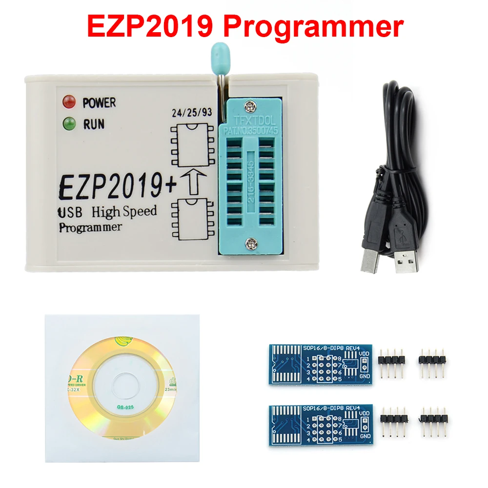 

Высокоскоростной USB-программатор EZP2019 SPI EZP 2019, Поддержка 24 25 93 EEPROM 25, флеш-BIOS, полный комплект, бесплатная доставка