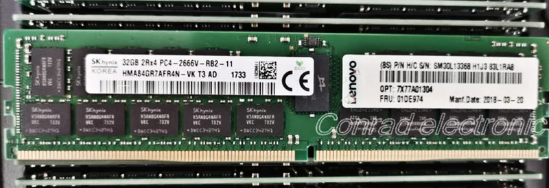 

RAM 01DE974 32G B 2RX4 PC4-2666V-R7X77A01304 Server memory