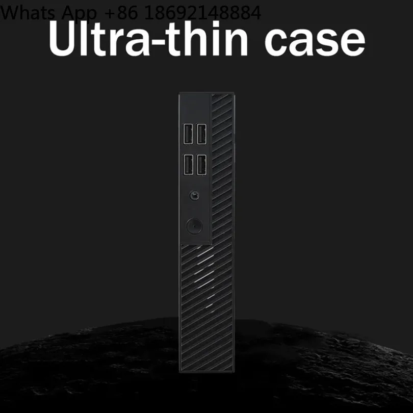Фото DX01 миниатюрный тонкий корпус ITX, бесшумный промышленный компьютер для управления, полувысокий, с задним креплением. №5
