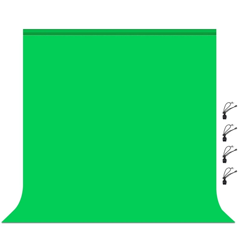 

Фон для фотосъемки из гладкого муслина с зеленым экраном