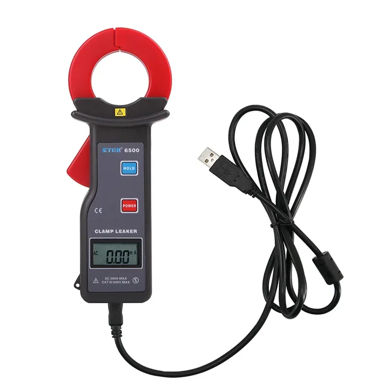 

ETCR6500 Ac 0.00Ma~300.0A Clamp Leakage Current Meter /Data Storage Automatic Shutdown Digital Clamp Meter