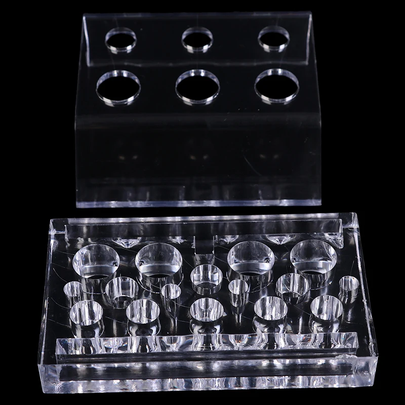 

4 Types Acrylic Tattoo Ink Cup Stand Holder Permanent Makeup Microblading Pigment Tattoo Storage Caps
