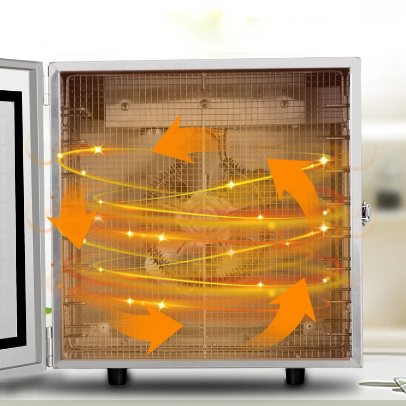 8-слойная сушилка для фруктов из нержавеющей стали бытовая обезвоживания техника