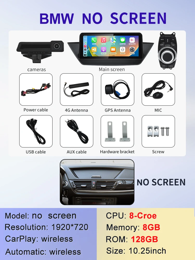 

2024 Новая система ID6 ID7 ID8 UI Android Беспроводная система Carplay AUTO для BMW X1 E84 2012 2013 лет GPS NAVI Автомобильные видеоплееры GPS NAVI